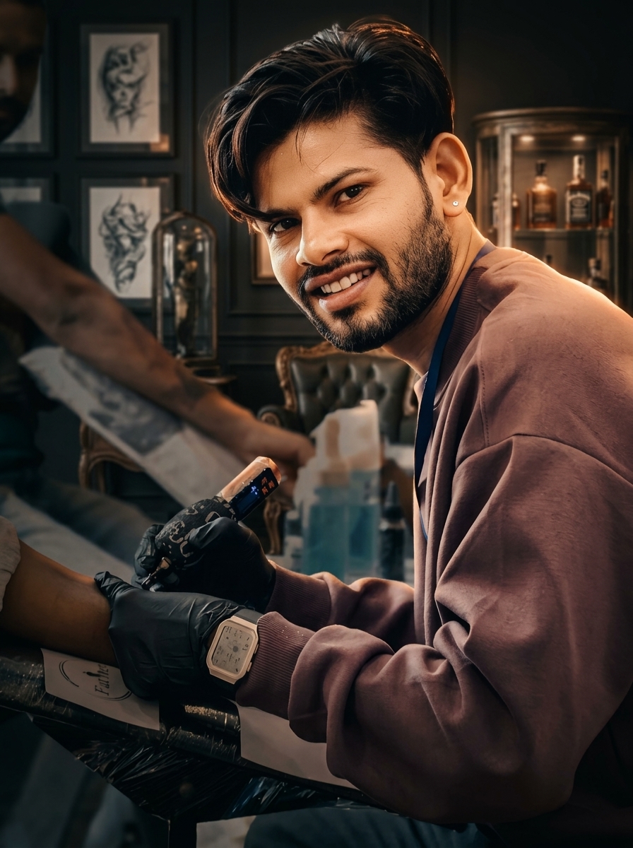 DMR — Professional tattoo artist at DMR Tattoo Studio, Diu